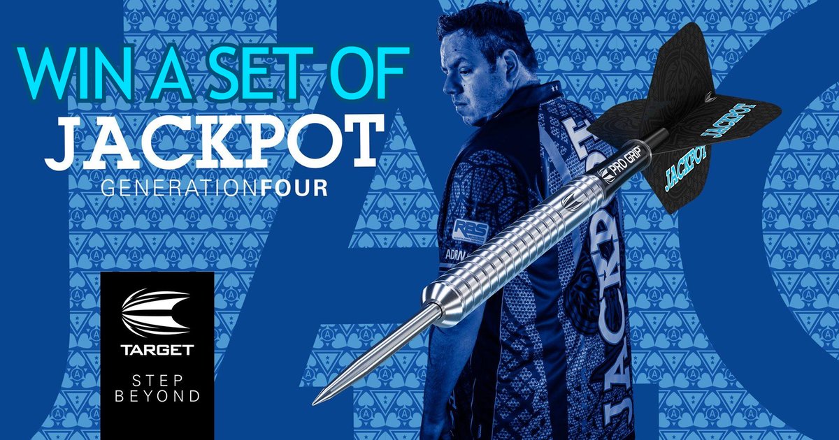 Target Darts (@targetdarts) on Twitter photo GIVEAWAY
To celebrate the birthday of <a href="/jackpot180/">Adrian Lewis</a> we are giving away a set of his latest Generation 4 darts to one lucky follower.
How to win:
🎯Retweet this tweet
🎯Follow <a href="/TargetDarts/">Target Darts</a>
Go go go!
#TargetDarts #Darts #StepBeyond GIVEAWAY
To celebrate the birthday of <a href="/jackpot180/">Adrian Lewis</a> we are giving away a set of his latest Generation 4 darts to one lucky follower.
How to win:
🎯Retweet this tweet
🎯Follow <a href="/TargetDarts/">Target Darts</a>
Go go go!
#TargetDarts #Darts #StepBeyond