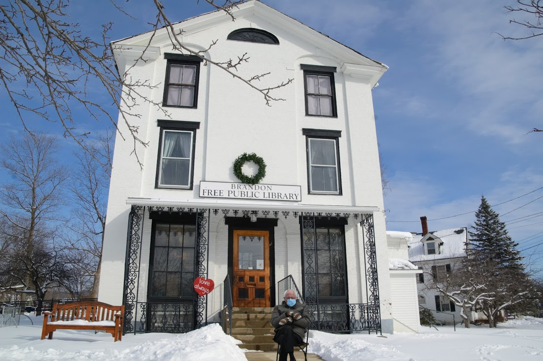 BrandonLibrary's tweet image. When you are waiting for the library to open to pick up your holds... #brandonlibrary #berniesmittens
