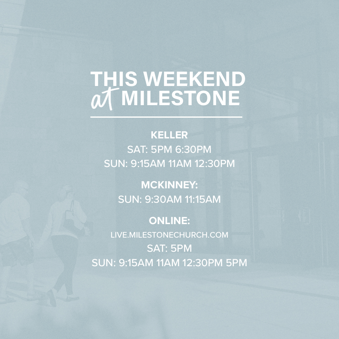 Wherever you're at—we have a place for you! You can join us online or in-person for any of our service times. We can't wait to see you this weekend.