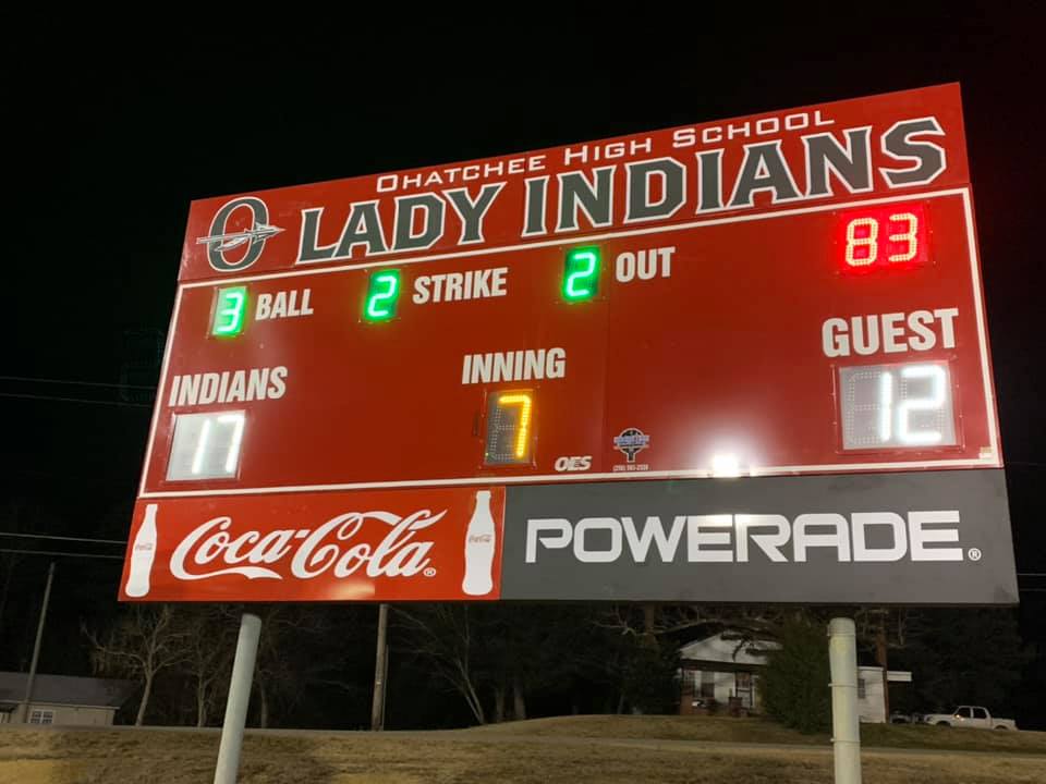 Ohatchee HS in #Ohatchee AL is ready to #PlayBall! Check out their awesome OES #baseball &amp; #softball scoreboards from Scoretime Scoreboards! Wishing players &amp; school community a fantastic season when it begins this spring. 

<a href="/brtittle/">Bobby Tittle</a> #OESteam #ChoiceofThePros #ColorCast