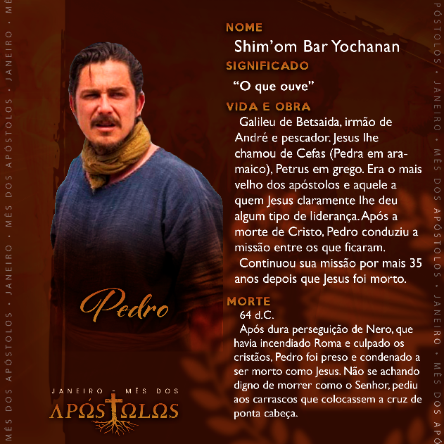 EliteUniversal's tweet photo. Estamos vivendo o mês dos Apóstolos, por isso, decidimos trazer posts contando um pouco sobre cada um.

Hoje, vamos conhecer mais sobre o Apóstolo Pedro.

#EliteUniversal #EuSouELT #Apostolos #Biblia #arqueologia #patristica #evangelhos #teologia #iurd #apostle #discipulos https://t.co/m1viMQ8ciO