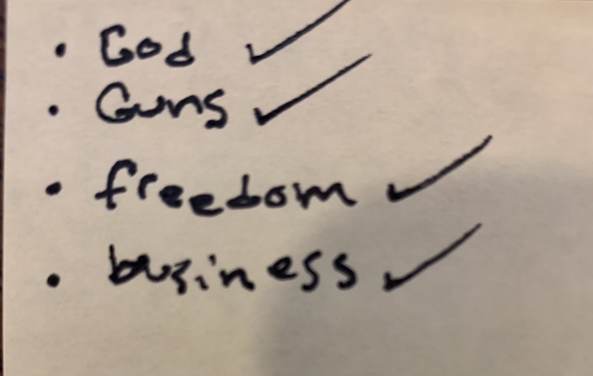 Here are my top priorities. Share some of yours. USA!!!