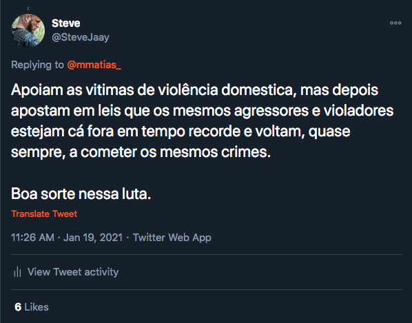 SteveJaay's tweet photo. Só descobri hoje que este tweet valeu-me um gesto de carinho da candidata maravilha .. 😍 https://t.co/0IRW3ePhOS