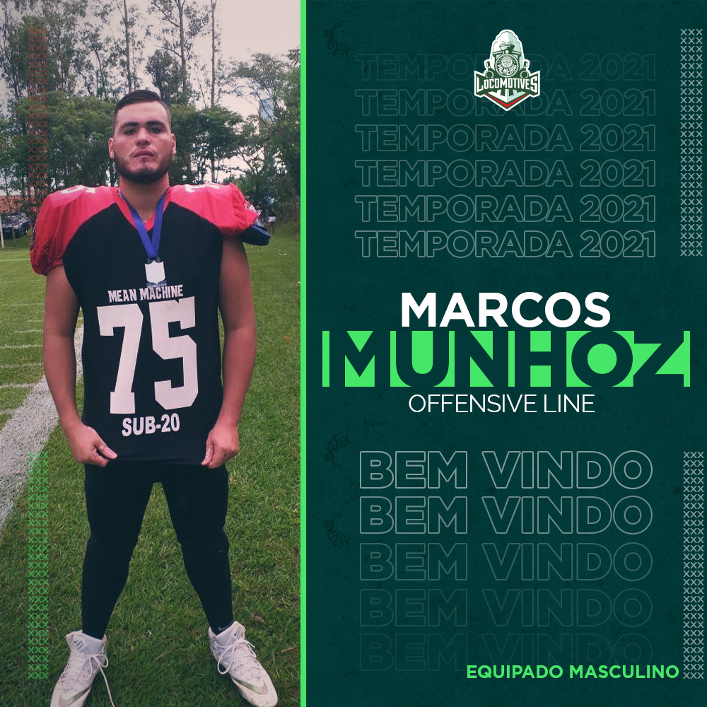 Locomotives tem o orgulho de apresentar o OL Marcos "Mancha" Munhoz ! 
.
Mancha, Bem vindo à Família Locomotives!
.
União e Glórias! 🏈
#uniãoeglórias #palmeiraslocomotives #locomotives #OL  #avanti #palmeiras #fabr #americanfootball  #futebolamericano #temporada2021