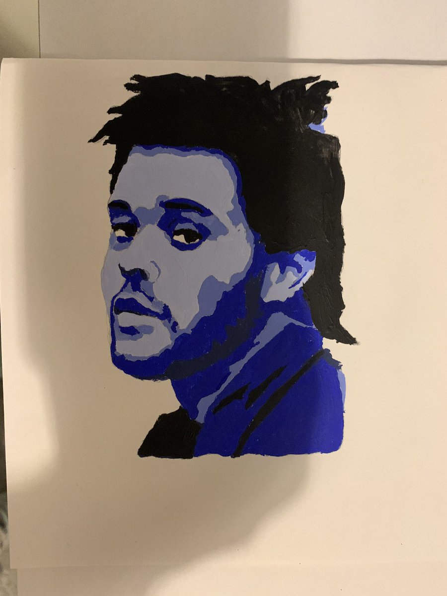 I have a really talented daughter <a href="/theweeknd/">The Weeknd</a> 🥰 #freehand #drawing