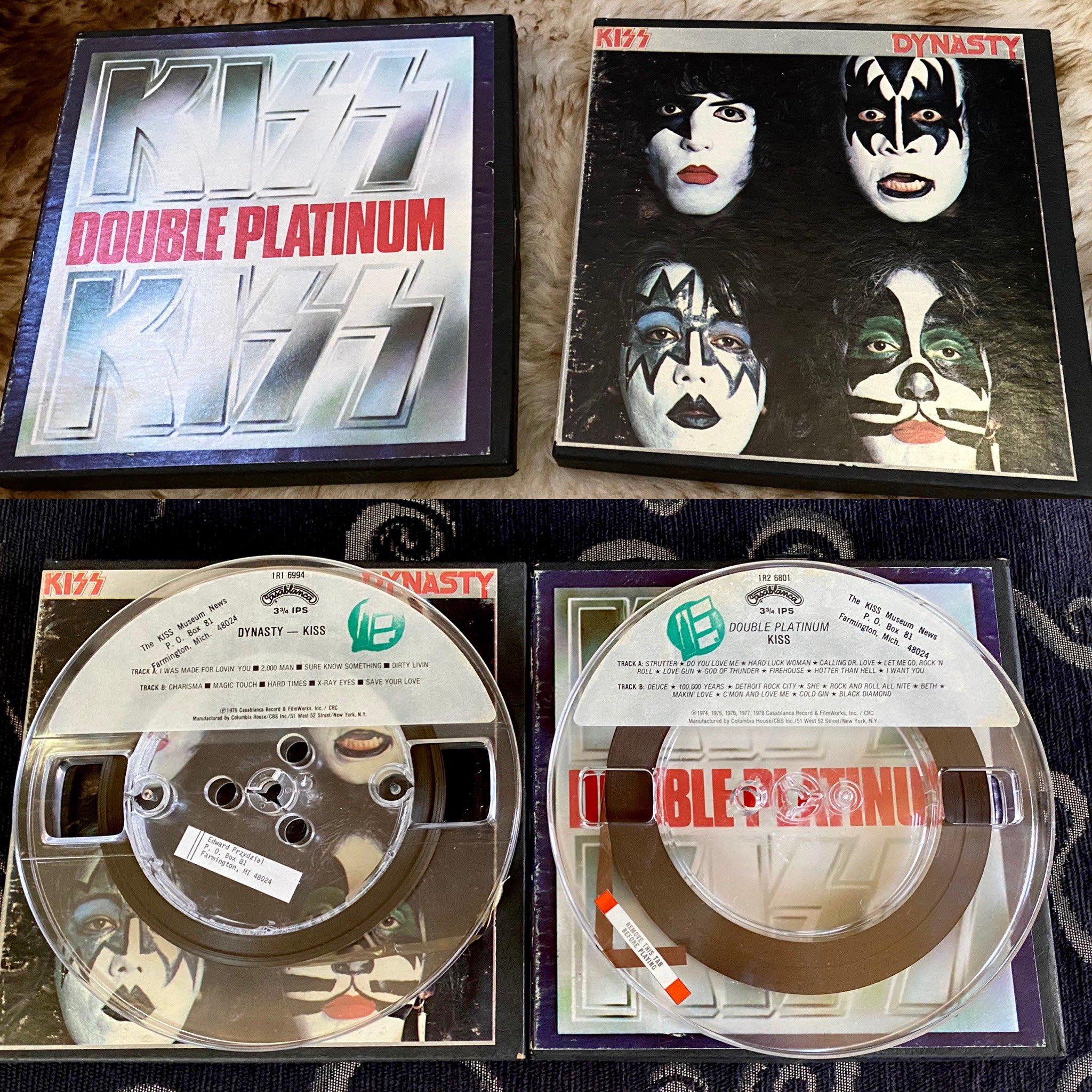 Bruce Kulick on X: KKKK #29 -Vintage KISS Reel to Reel 7” Tapes - I love tape  recorders and I still own a few vintage reel to reel tape machines. I've  collected