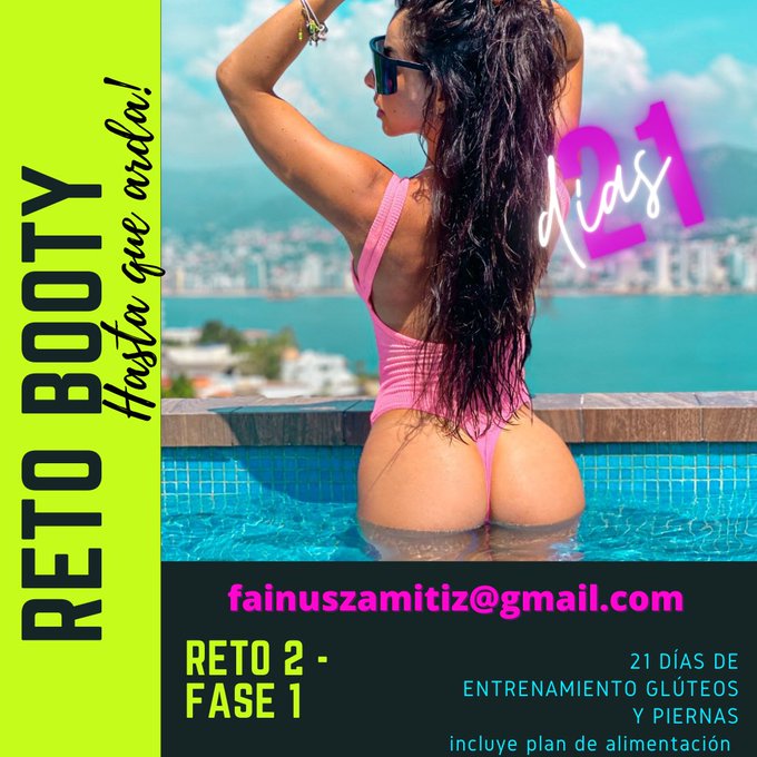 RETO BOOTY 🔥🍑💜 8 de Enero! Vamos por ese gl&uacute;teo de infarto!! inscripciones en instagram @fainuszamitiz<a href="/tag/newprofilepic"class="tags"><span>#newprofilepic</span></a>