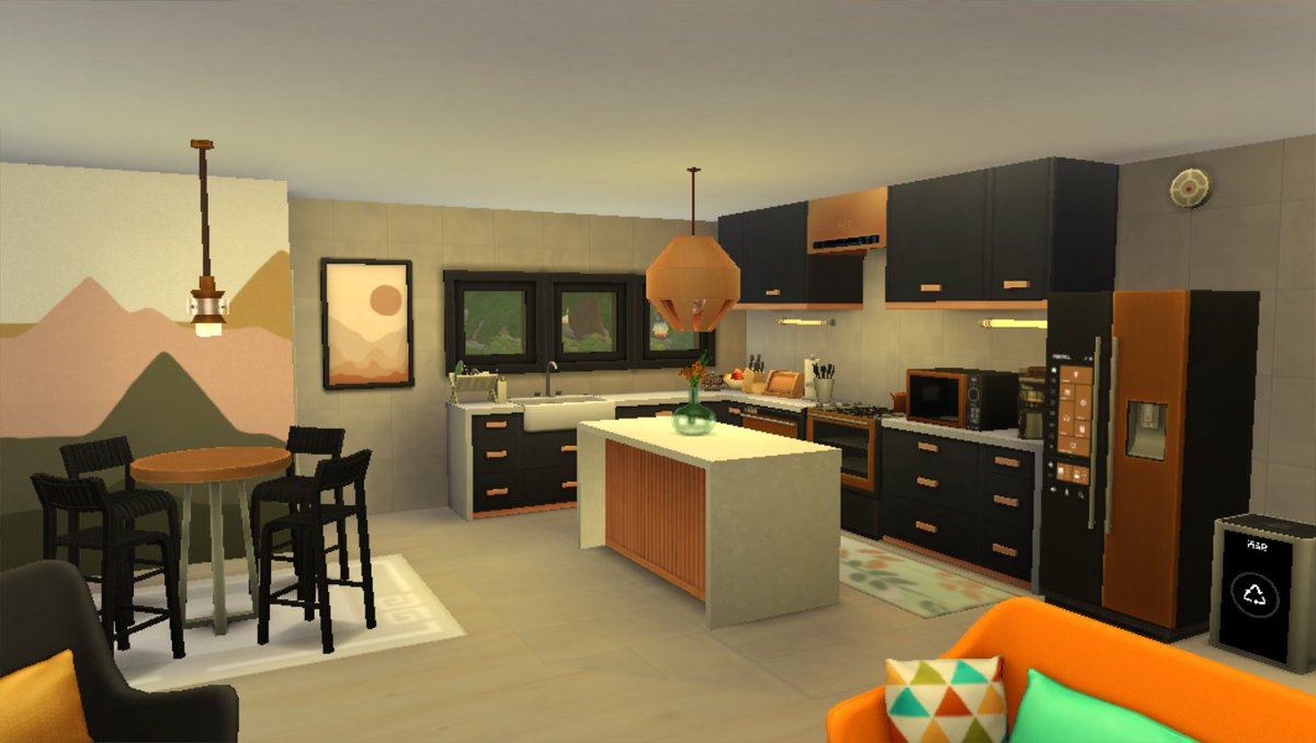 JuicySims17's tweet photo. #ShowUsYourBuilds 
This is my recent build - an overpriced cube home😅. Filter for CC because I used a lot of it. What CC did I use? It's in the description of the build on my Gallery. 🙂 https://t.co/liueMQRsKe