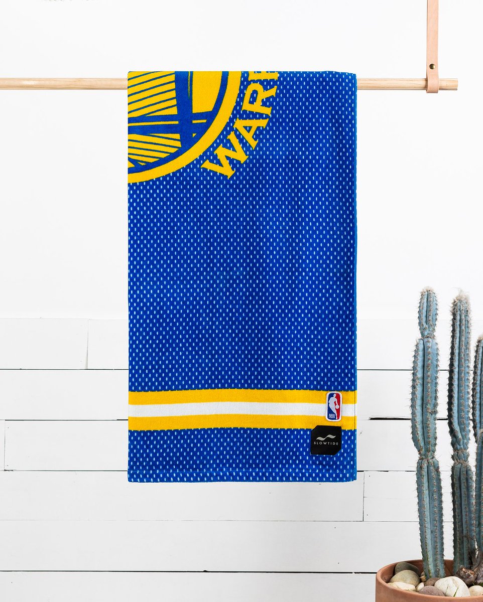 Golden State fans, this one's for you. Get psyched for Gameday with the Warriors Jersey Beach Towel. #SlowtidexNBA