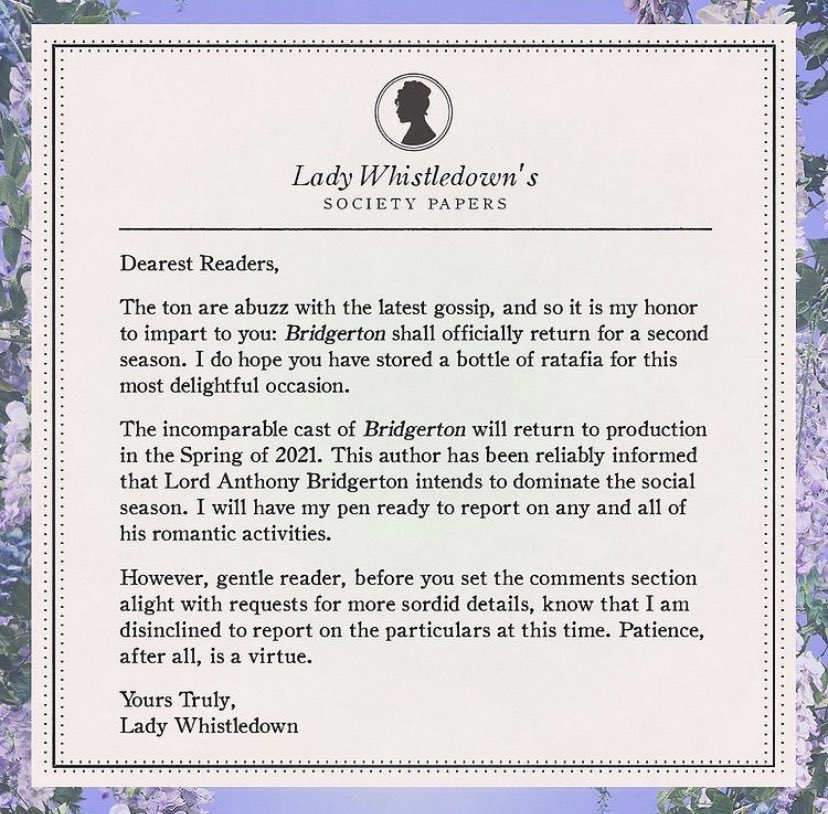 ℹ️ it’s now official @bridgertonnetflix is coming back for a season 2 which is all about our Dear Anthony🐝 #bridgerton #bridgertonsonnetflix #anthonybridgerton #jonathanbailey