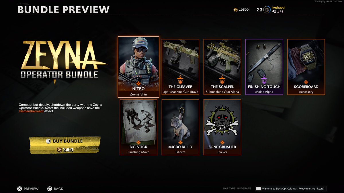 Call of Duty News on Twitter: "The Zeyna Operator Bundle is available now  in Black Ops Cold War & Warzone.… "