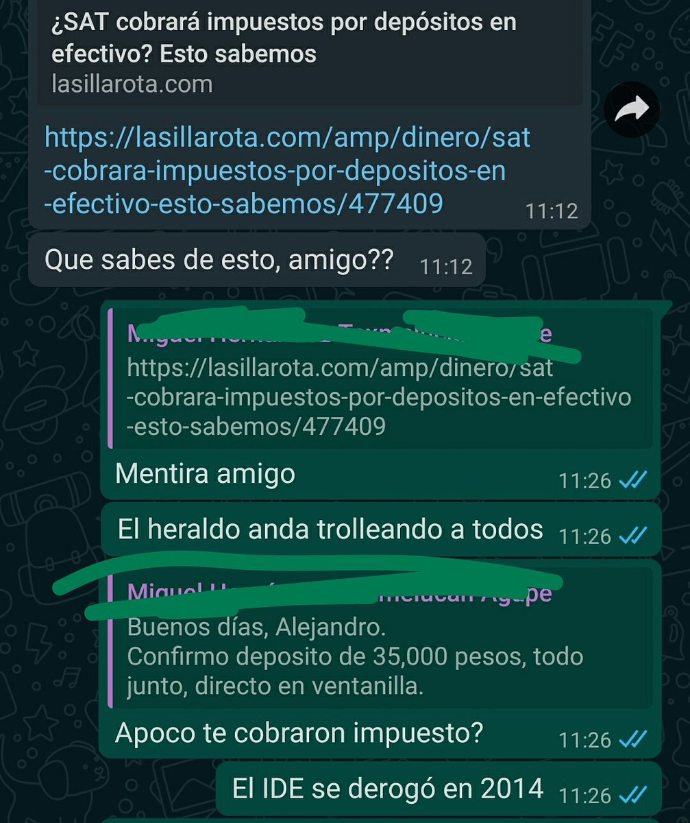 cdigitalesmx's tweet photo. En torno a los impuestos que te cobrarán por depósitos en efectivo, ES TOTALMENTE FALSO.

El IDE dejo de existir en 2014. No sé asusten amigos.

Siguenos en Instagram https://t.co/PbpuoYUydV https://t.co/AISALscqle