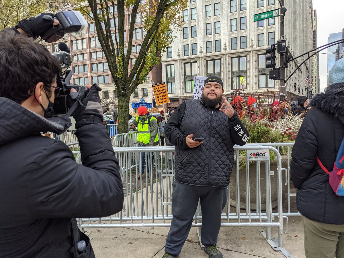 Edgar Gonzalez (Remy del Toro) of Rockford https://annefranksarmy.noblogs.org/a-look-inside-chicago-alt-right-militias/ https://shieldwallchicago.noblogs.org/post/2020/11/25/grifters-liars-creeps-at-stop-the-steal-thanksgiving/ https://shieldwallchicago.noblogs.org/post/2020/11/28/reportback-of-maga-nothanksgiving/(Photo Credit to  @dudgedudy)