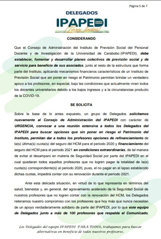 ipapedidetodos's tweet photo. Los Delegados con el respaldo de más de 100 profesores que hasta ahora han suscrito el Comunicado #Solicitamos al Consejo de Administración una reunión #Urgente que involucre a todos los Delegados electos para buscar alternativas ante el riesgo de la no renovación del HCM. (2/3) https://t.co/1Ruej8vVrU