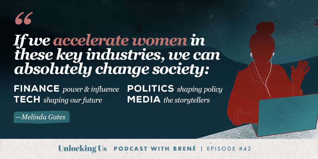 A great conversation about gender equity and the power of story with @melindagates on #UnlockingUs this week. bit.ly/3iDgDzp