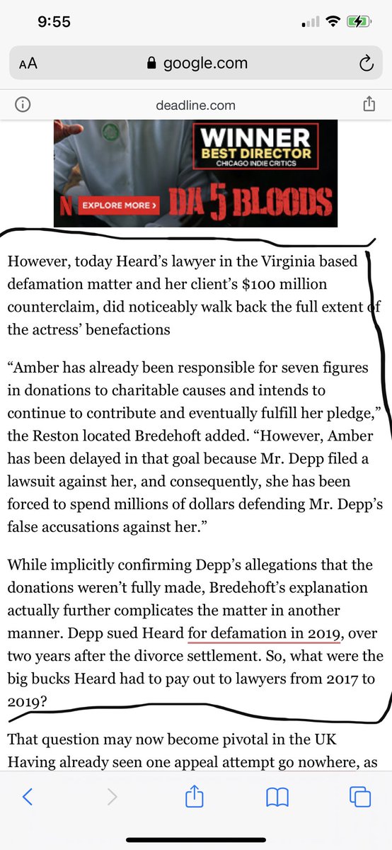 playSHRAPNElL's tweet photo. Justice Nichols “A recurring theme in Mr Depp’s evidence was that Ms Heard had constructed a hoax and that she had done this as an ‘insurance policy’..she was, according to this scenario, nothing more than a gold-digger. I do not accept this characterization of Ms Heard”

Oops.. https://t.co/sTjwkrZmO7