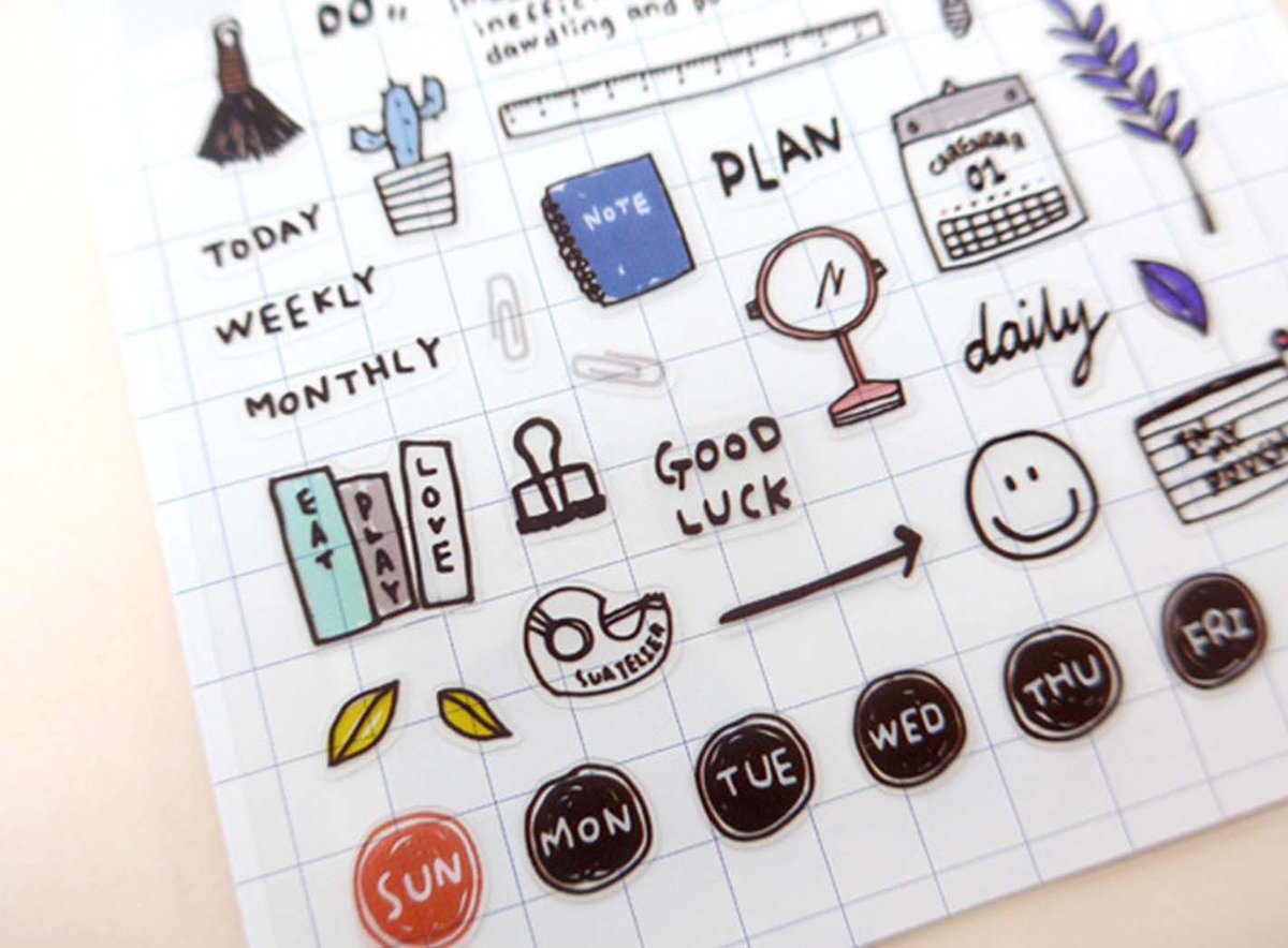 island_paper's tweet photo. Getting obsessed with using stickers in my journal. More stickers coming. Stay tuned 😎 https://t.co/3eGIWdPGYv