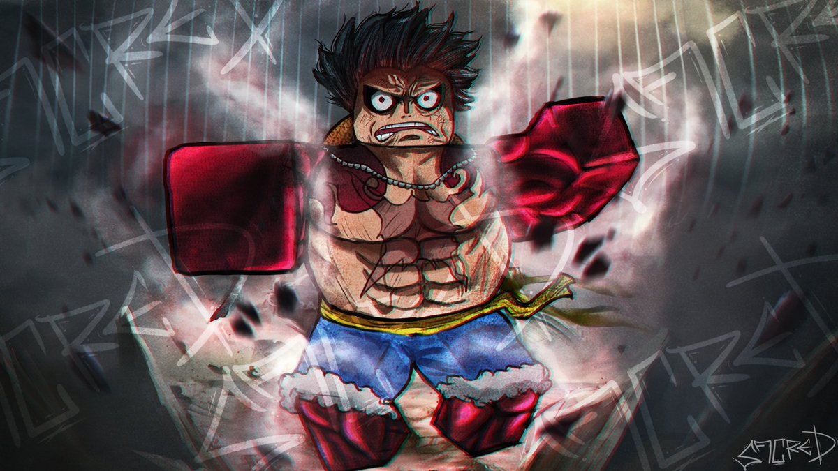 SeriousBW on X: Luffy 4th Gear render - #robloxrender - #render