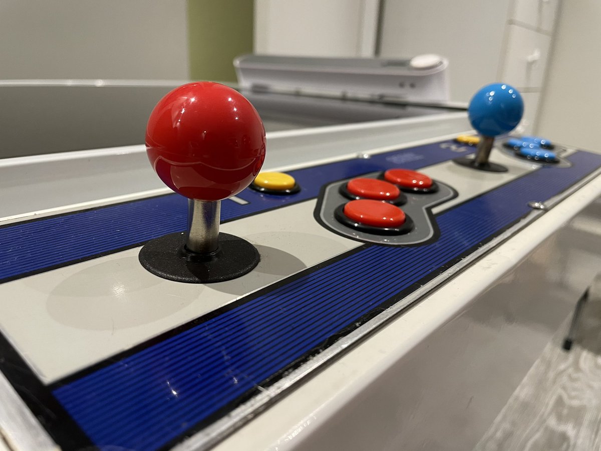 MikadoEurope's tweet photo. Sega Aero Table
FULL SEIMITSU (ball tops too ☺️)
@seimitsuJOY
What about START buttons ?
Yellow or same colour ( red & blue )
Ready for more 1 credit clears
#Sega #AeroTable #Seimitsu https://t.co/cj42rDhTR8