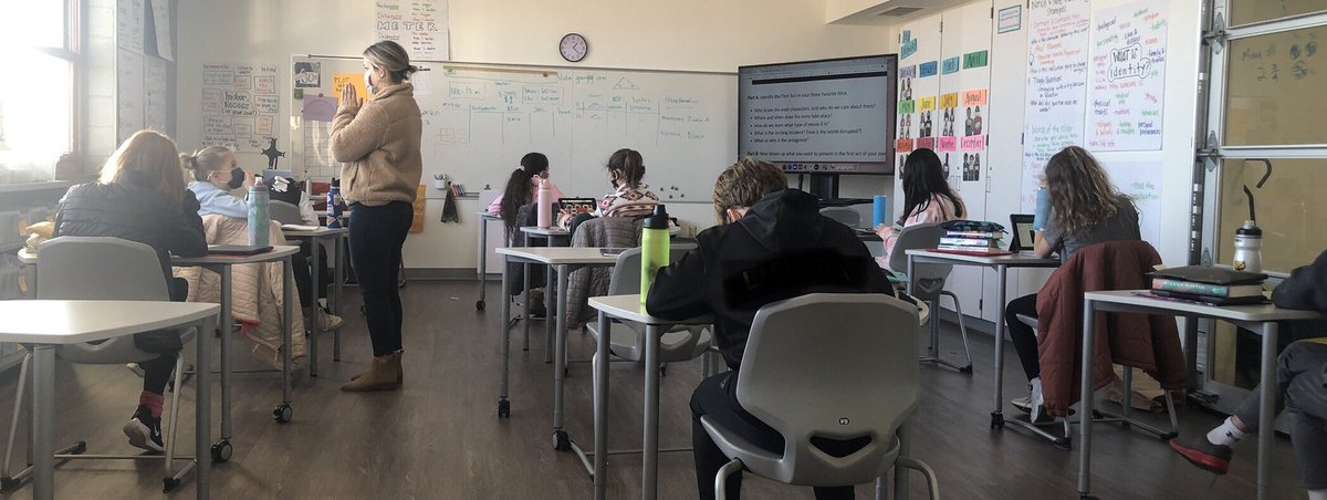 HattonEdD's tweet photo. Deep dive on character analysis, setting, inciting incident, &amp; antagonist in @MissVedder5th @TremontLions #literacy #thearts #wholelearning #cultureofthinking https://t.co/pwWz4gfCoZ