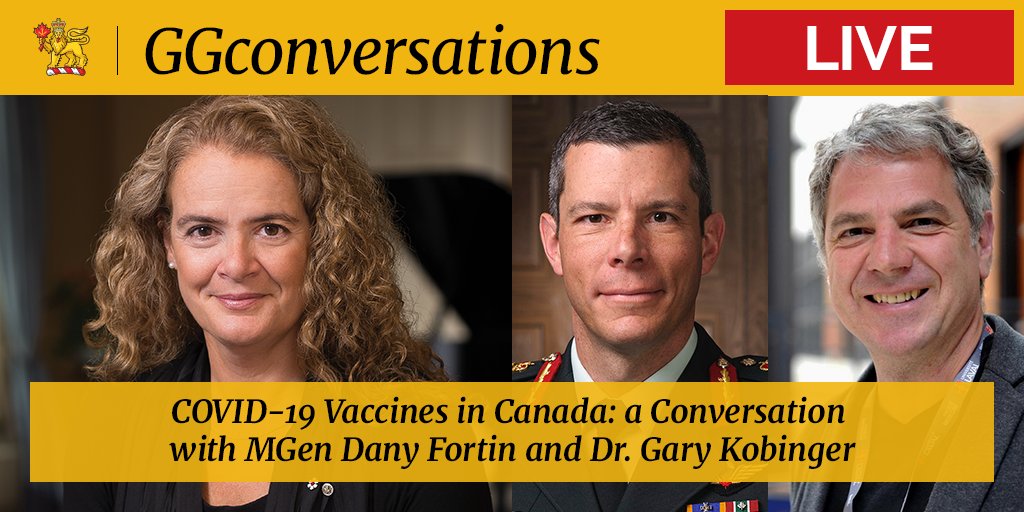 GGCanada's tweet photo. Watch our #GGconversations with MGen Dany Fortin and Dr. Gary Kobinger at: https://t.co/kvjx3fjNbR https://t.co/ParwvXf3be