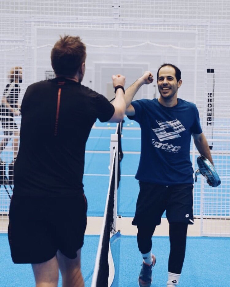 Early morning training with the great Ville in the Amazing Padel Tampere Club 🇫🇮 <a href="/starviepadel/">StarVie Pádel</a>