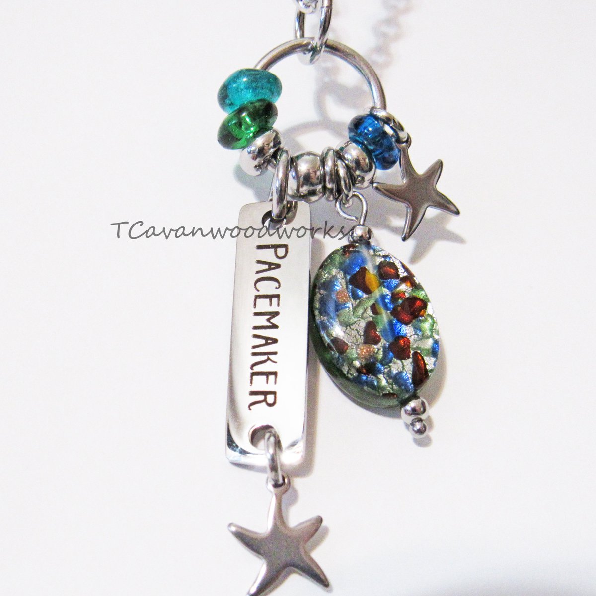 tammycvanaugh's tweet photo. Pacemaker necklace Beach themed mosaic glass and starfish #pacemaker #heartpatient https://t.co/vwjg6sCmkh https://t.co/6HphPQJ2Ib