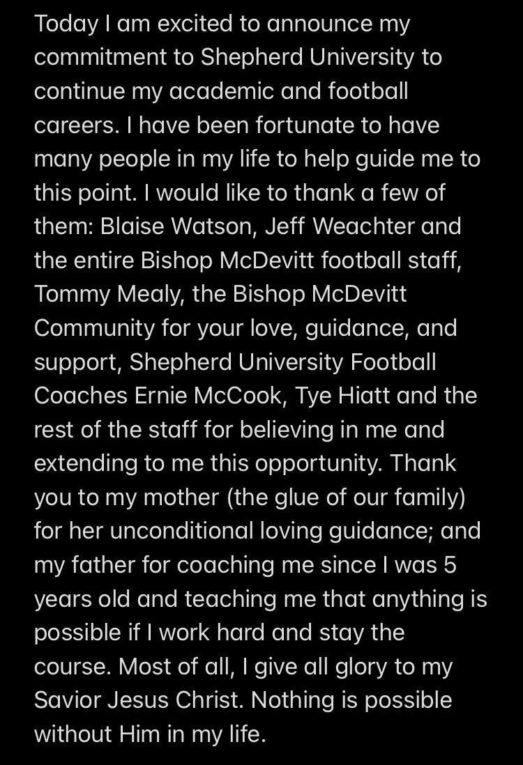 LekPowell2's tweet photo. 100% committed @CoachMcCook @HiattShepherdU @SURamsFootball https://t.co/sRXLI4BNOV