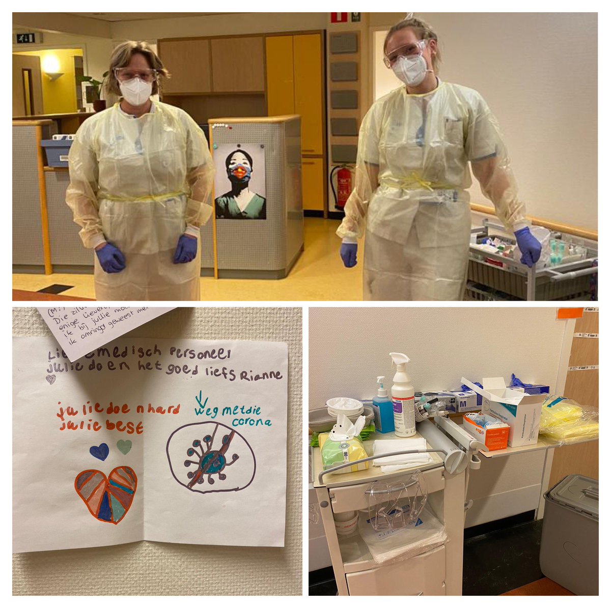 Vandaag mogen meelopen met Simone op afdeling M (COVID-19 afdeling). Wat een zorgzame professionals en uithoudingsvermogen in die pakken. Toppers. Volg de coronamaatregelen. Houd 1,5 meter afstand. Alleen samen krijgen we #corona onder controle #teamMCL #rvb