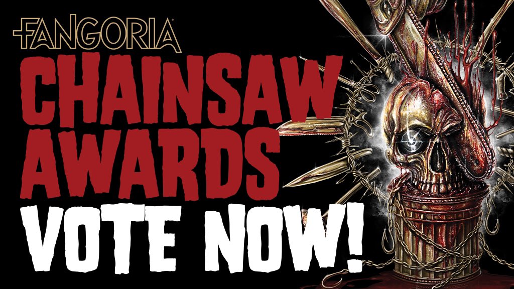 Shudder's tweet image. Voting is live for @FANGORIA’s Chainsaw Awards! Proud to see so many Shudder films nominated.

Get those votes in:
docs.google.com/forms/d/e/1FAI…