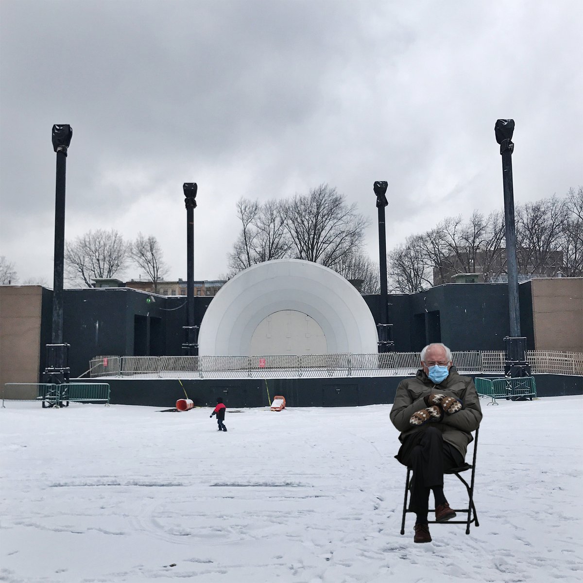 BRICcelebrateBK's tweet photo. Like us, Bernie’s just waiting for another summer #AtTheBandshell. #someday☀️🌳🎶⛱ https://t.co/kiLmdOaNTo