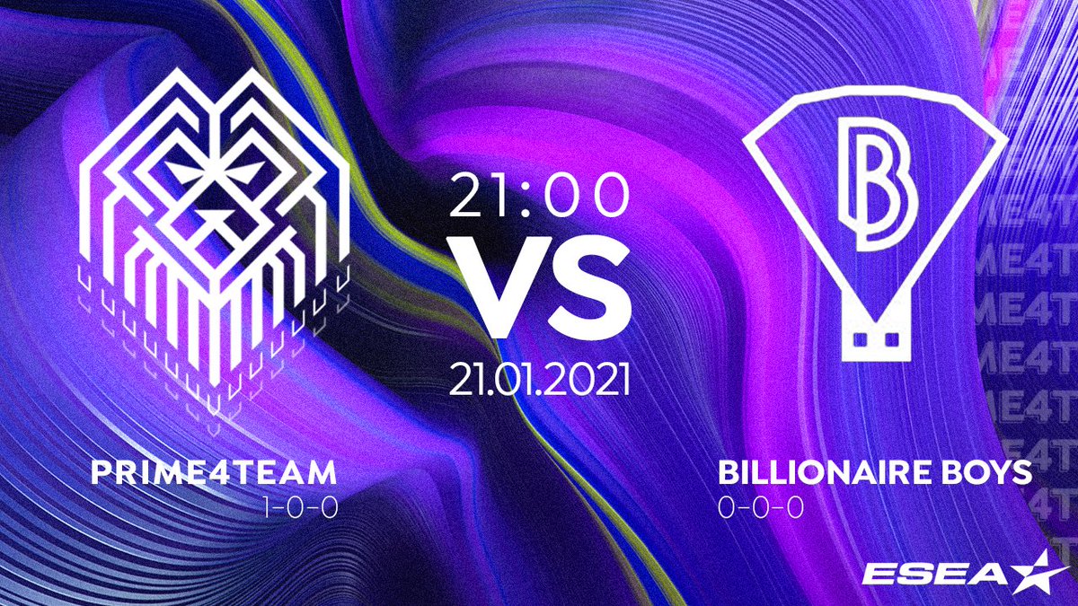 Prime4Team's tweet photo. // GAME TIME \\  🦁💜
     | CS:GO |

Start: 🔜⌛
⏰21:00 || 21.01.2021!! 

Liga: @ESEA OPEN ⚔🛡
Przeciwnik: Billionaire Boys 😊🥊

Stream: ❌❌❌

Pierwsze ogłoszenie, lecz drugi mecz chłopaków. Pierwszy zakończyliśmy zwycięstwem 16:0. Trzymajcie kciuki ✊💜

#Prime4Win 💪💜 https://t.co/KIxP9dPgQd
