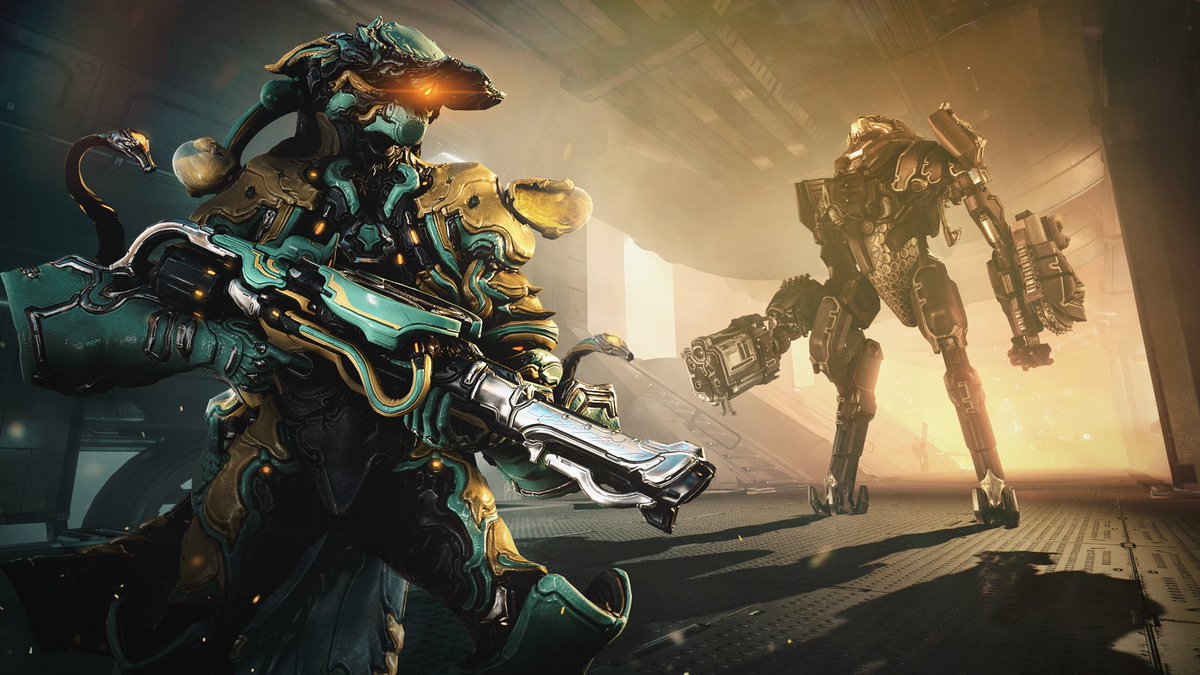 PlayWarframe's tweet photo. Ready your Necramechs, console Tenno. Operation: Orphix Venom begins today at 3:30 p.m. ET on PlayStation and Xbox!

For Tenno on Nintendo Switch, we are hoping to release later today. More info here: https://t.co/jueyQgurPD https://t.co/sbhicrsCEw