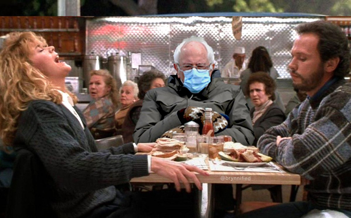 BrynnShuller's tweet photo. I'll have whatever Bernie's having!

#Berniememes #BernieSanders #berniesmittens https://t.co/Z9yh4Ns1wI