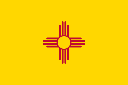 2. New Mexico -- Stunning and so perfect for New Mexico. The color scheme is amazing. The Zia Sun design is a wonderful tribute to the area's history. Simple, perfect.