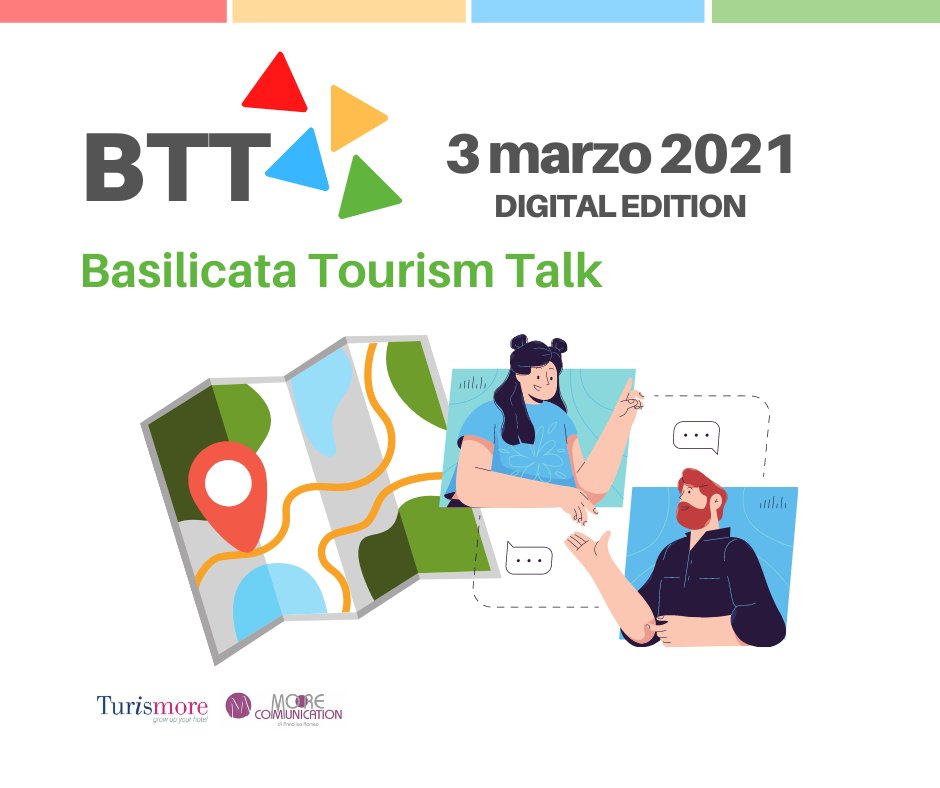ChiaraChicas's tweet photo. #BTT Basilicata Tourism Talk #3marzo2021 #digitaledition
Organizzato da #Turismor Giacinto Marchionna e #MooreCommunication di @AnnaliRome. 
Formazione e incontri per il settore del #turismo, del #food &amp; #wine e del #patrimonioculturale della #Basilicata. https://t.co/rnZlAxc6FF