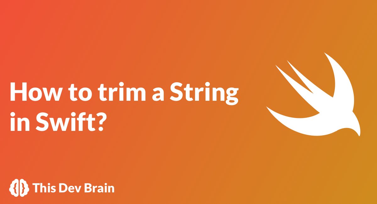 mtynior's tweet image. ICYMI - Learn how to trim a String using Swift:
thisdevbrain.com/how-to-trim-a-…
#swiftlang #swiftdev #iosdev #ios #xcode