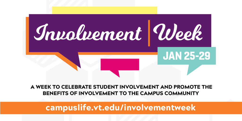 VTCampusLife's tweet photo. WE ARE SO EXCITED FOR HOKIES TO GET INVOLVED. 🎉

So much so, we are dedicating next week to spotlighting some of the many different ways you can connect with student organizations at #VirginiaTech.  Visit https://t.co/T772KBZThL to see what to expect. https://t.co/TjePBhxUZI