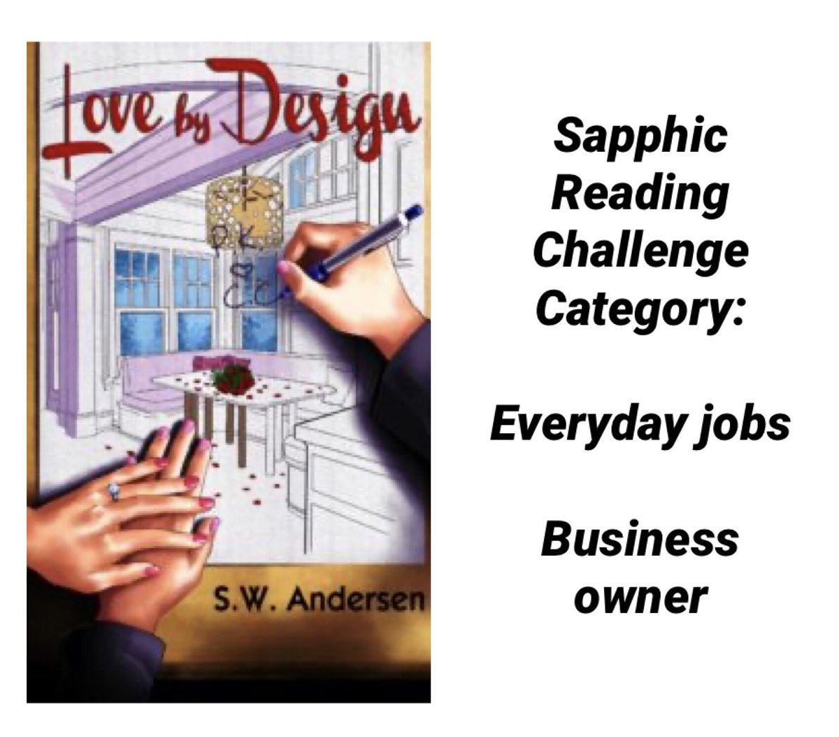 A New #SapphicReadingChallenge is up and #LoveByDesign could help put you in the winner’s seat!   

jae-fiction.com/character-with… 

#lesfic #Lesbianromance #winbooks #readbooks #amreading #lqbtq #lesbianfiction <a href="/JaeFiction/">Jae 🏳️‍🌈</a>