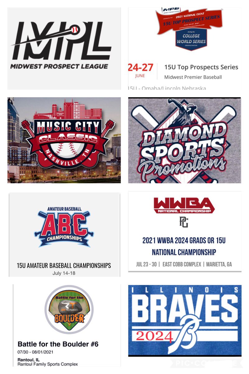 🚨2024 IL Braves Summer Schedule 🚨 🔴⚾️🔵 Please contact Head Coach Ryan Tabeling for any inquires on his players. #Braves2024