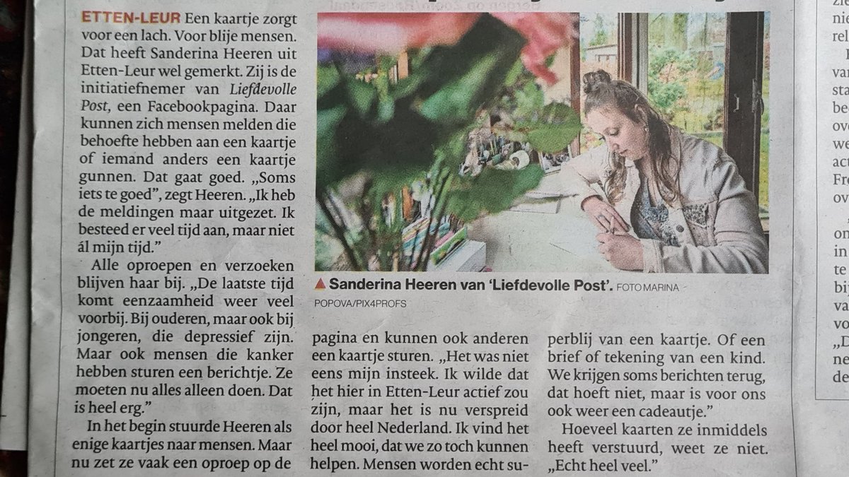 liefdevollepost's tweet photo. Of dan sta je in alle edities van @BNDeStem zo bijzonder, zo dankbaar🙏🏻💞 dankjewel❤.
♡
#liefdevollepost #kaartenactie #eentegeneenzaamheid #eenzaamheiddoorbreken #kaartjesturen #echtepost #aandachtvoorelkaar #verbinding #samen #samenstaanwesterk 
❤❤❤ https://t.co/uPTMOCWKSZ