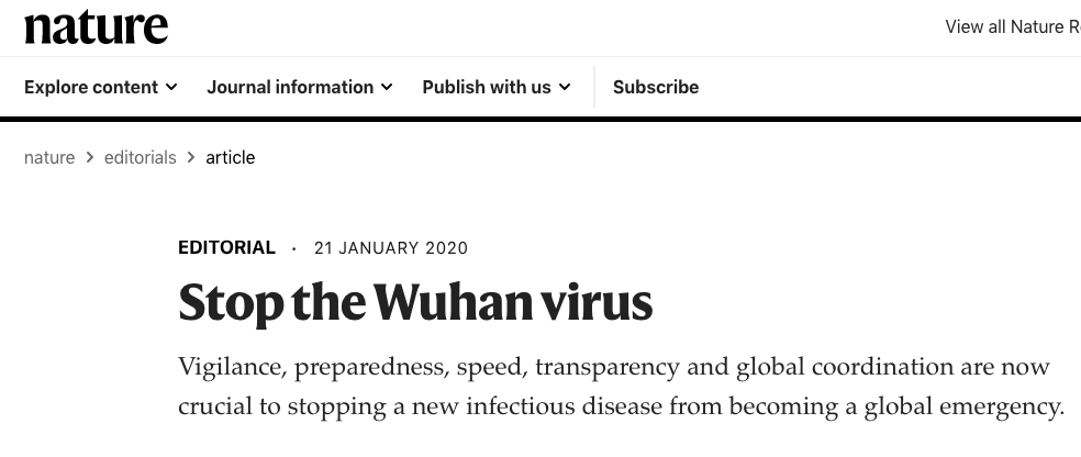 21 Jan 2020: 'Vigilance, preparedness, speed, transparency and global coordination are now crucial'