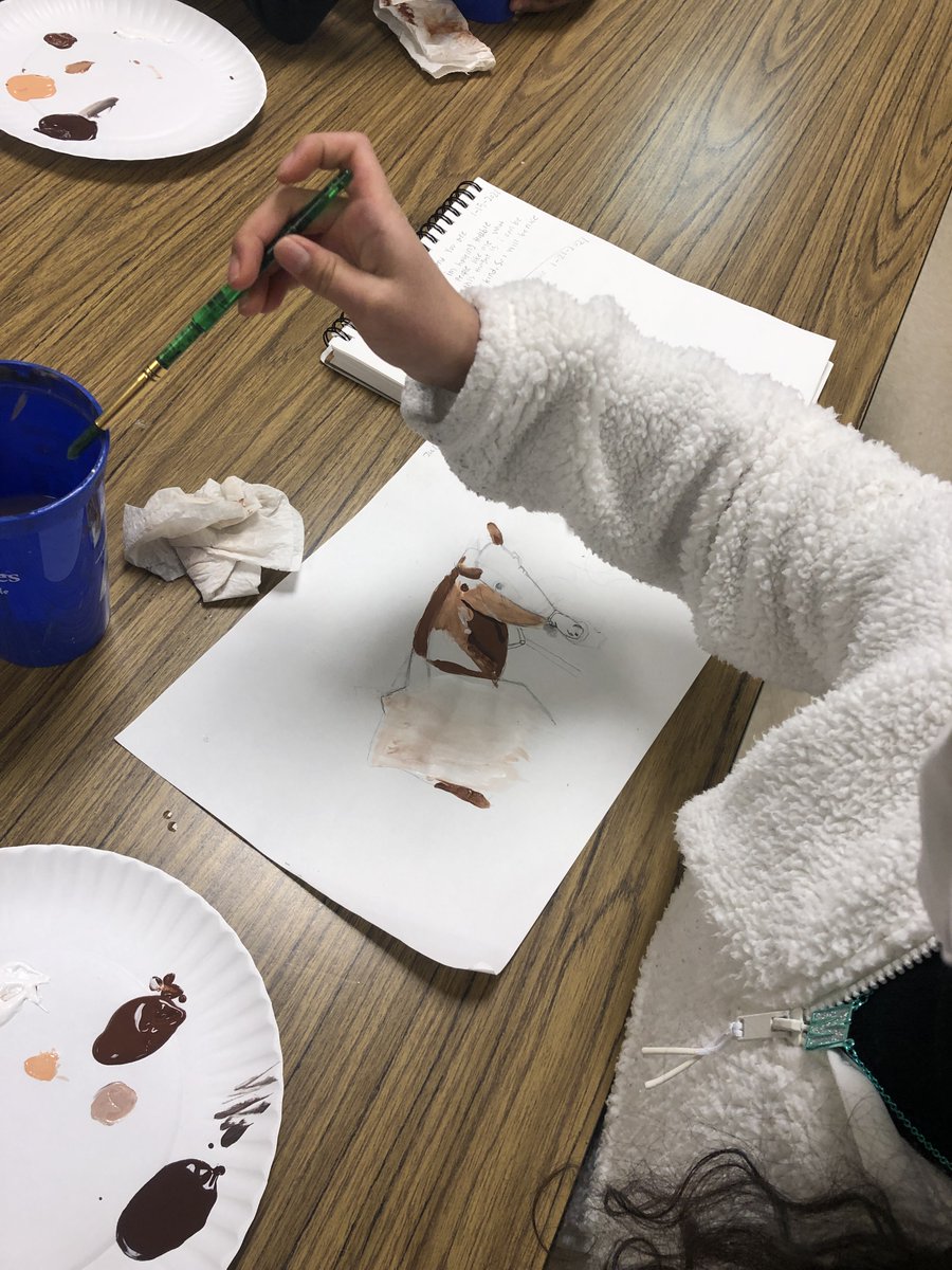 ArtEthridge's tweet photo. 3rd Grade students are lovin getting into western art painting horses #lisd #art #creativesce #underthesce #lisdlearns #elementaryart #fineart #thursdayvibes #thursdaymood #advocateforart #kidsneedart https://t.co/3RKUmDPGNs