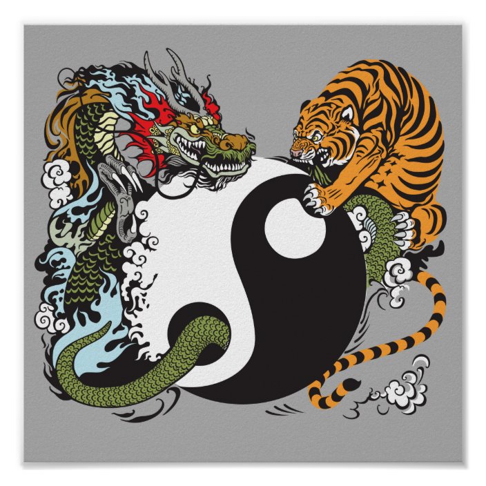 The Tiger is Yin, Dark, Female while Dragon is Yang, Light, Male. In feng shui, the dragon vs tiger power struggle has one ultimate goal, the balancing of these two opposing powers...