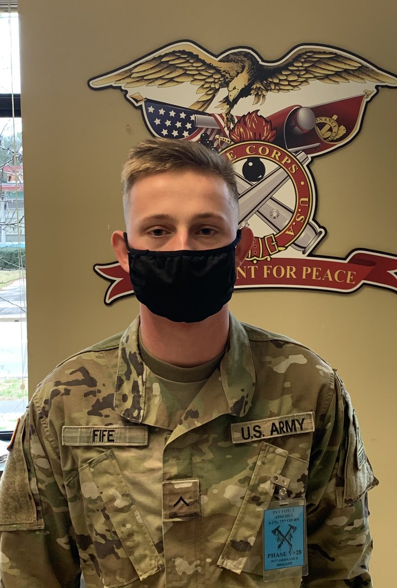 Weekly Soldier Spotlight: This week’s Spotlight is Private Fife, a 94E from Ohio. He joined in 2020 to prove to himself he was capable of serving as a Soldier. Great Decision! #ThisIsMySquad ! @73dODBN @59thOrdnanceBDE @15thSignal