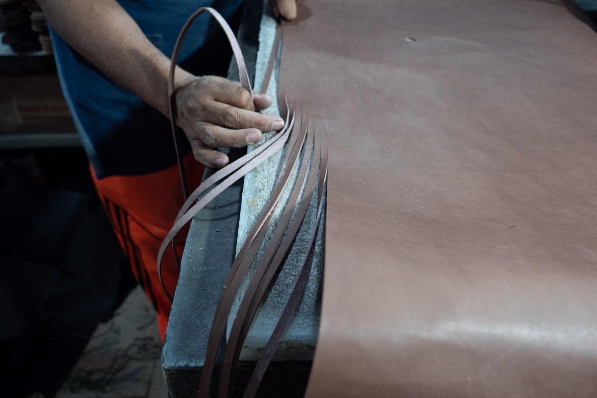 This is how our the shoes in our new, ethical, vegetable-tanned huarache collection begin their life.⁠
⁠
#huaraches #sustainablefashion