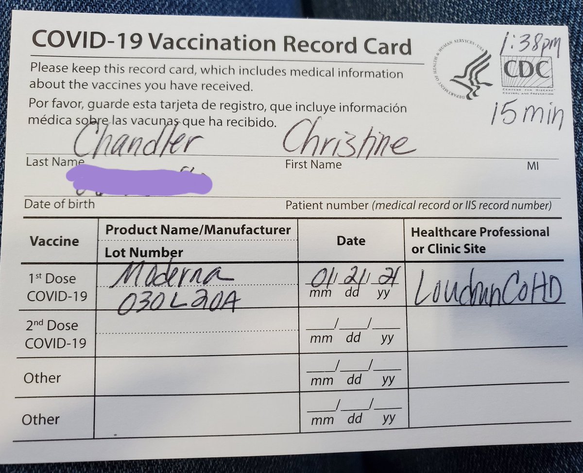 Thank you <a href="/GovernorVA/">Governor Glenn Youngkin</a> for prioritizing teachers and thank you <a href="/LCPSOfficial/">LCPS News</a> for running an amazingly efficient vaccination site.  One step closer to being back in the classroom!  #grateful #hopeful