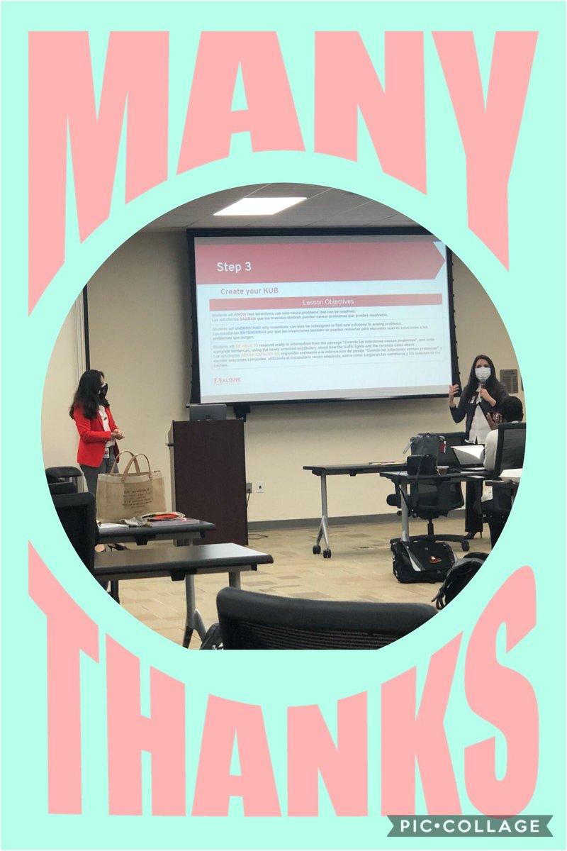 DrFavy's tweet image. SLA program directors @angcala and Ms. Treviño #Team2 thanks you for joining us today #KUBS set the focus for the lesson