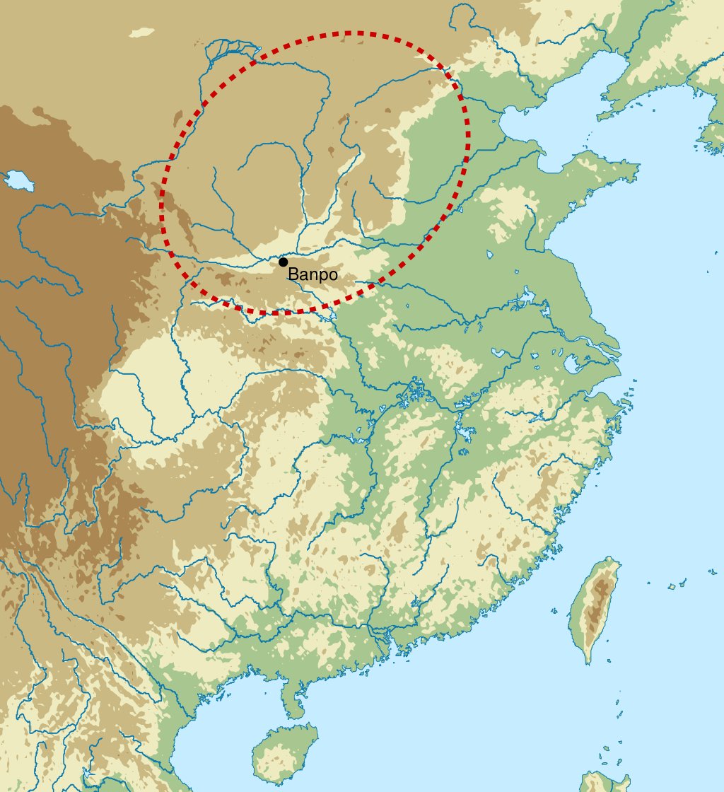 Climate and the behavior of animals and how it fits into the climatic year. Again...This is the map of the distribution of the  https://en.wikipedia.org/wiki/Yangshao_culture