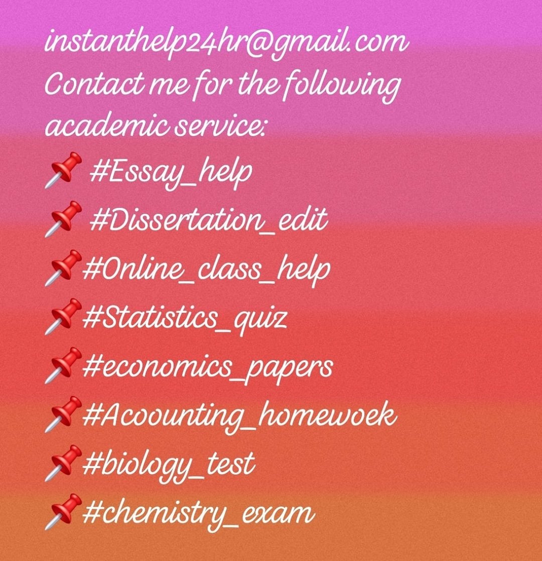 gracey_nelsons's tweet image. For a while reach me out for
๐#homework_help
๐#Dissertation_edit_help
๐#ITprojects
๐#maths
๐#Essays_help
๐#Online_classes